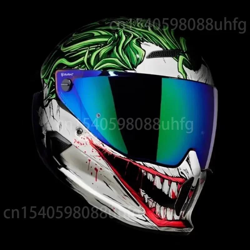 Motorcycle Helmet Visor Anti-UV PC Visor Lens ATLAS Model Dark Replacement Visor for RUROC ATLAS 3.0 4.0 Only Suitable for M L