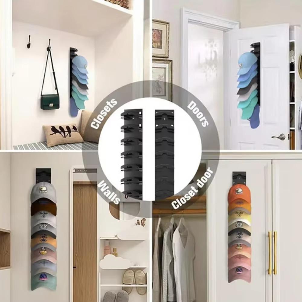 Hat Storage Rack Portable Headgear Organizer Racks Home Entrance Deposit Shelf Living Room Multilayer Wall Mount Hats Shelves