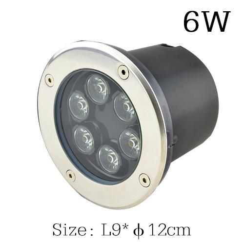 LED Underground Light 5W 10W 12W Floor Lamp Outdoor Ground Garden Square Path Buried Yard Spot Landscape IP68 AC85-265V DC12V