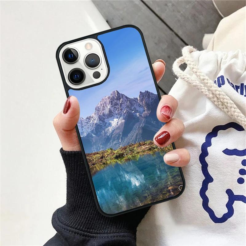 Snow Mountain Phone Case For iPhone 17 Air 15 16 Cover  11 13 14 Pro Max 12 Plus Max Fundas
