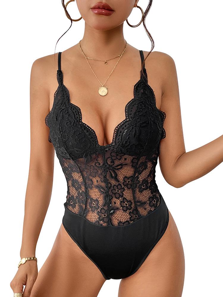 Summer Bestseller: Sexy Deep V-neck Lace Camisole Bodysuit