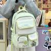Schoolbag Schoolbag Polka Dot Plaid Pain Bag Junior High School and High School Female Students Large Capacity Backpack Decompression Spine Protection