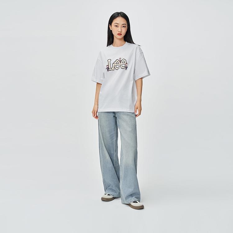 Lee T Shirts Unisex Crew Neck Moderate LUT0113293RX00F
