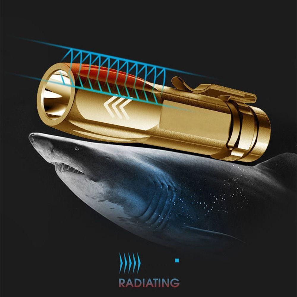 USB Rechargeable Emergency Torch Portable Pocket Camping Light Mini LED Flashlight Outdoor