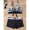 2026 High Waist Bikinis Women Sports Swimwear Print Bathing Suit Female Padded Beach Wear Bathers Swimming Swimsuit Summer