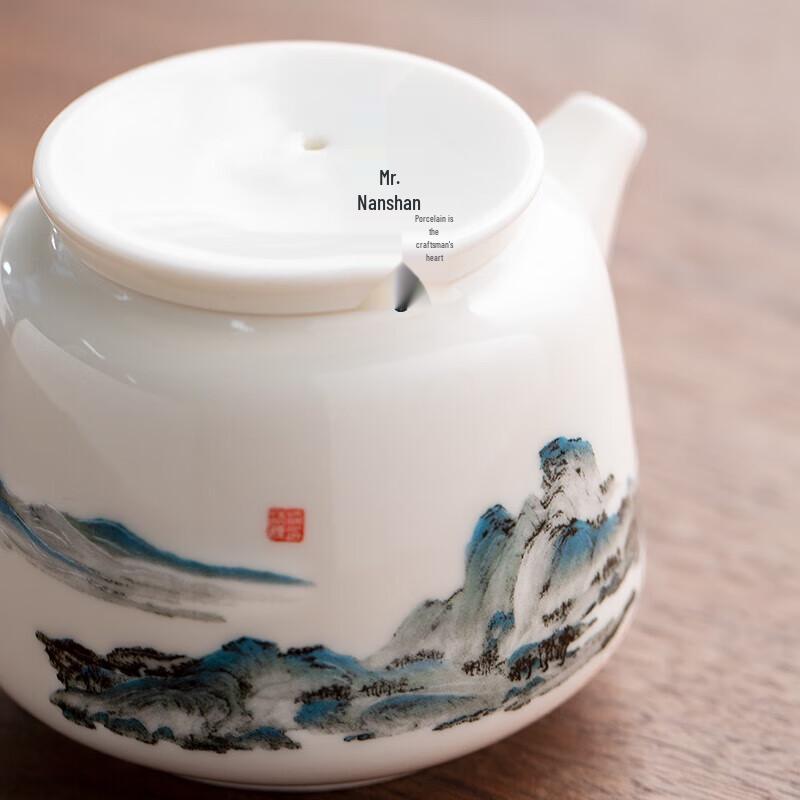 Nanshan Xiansheng White Porcelain Gongfu Tea Pot