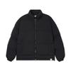 Apostrophe Comma Bottom Point Matte Puffer Short Padded Jacket_Gray