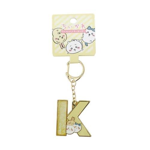 Chiikawa Alphabet Initial C Metal Keychain Bag Charm Toman Toys Character Goods