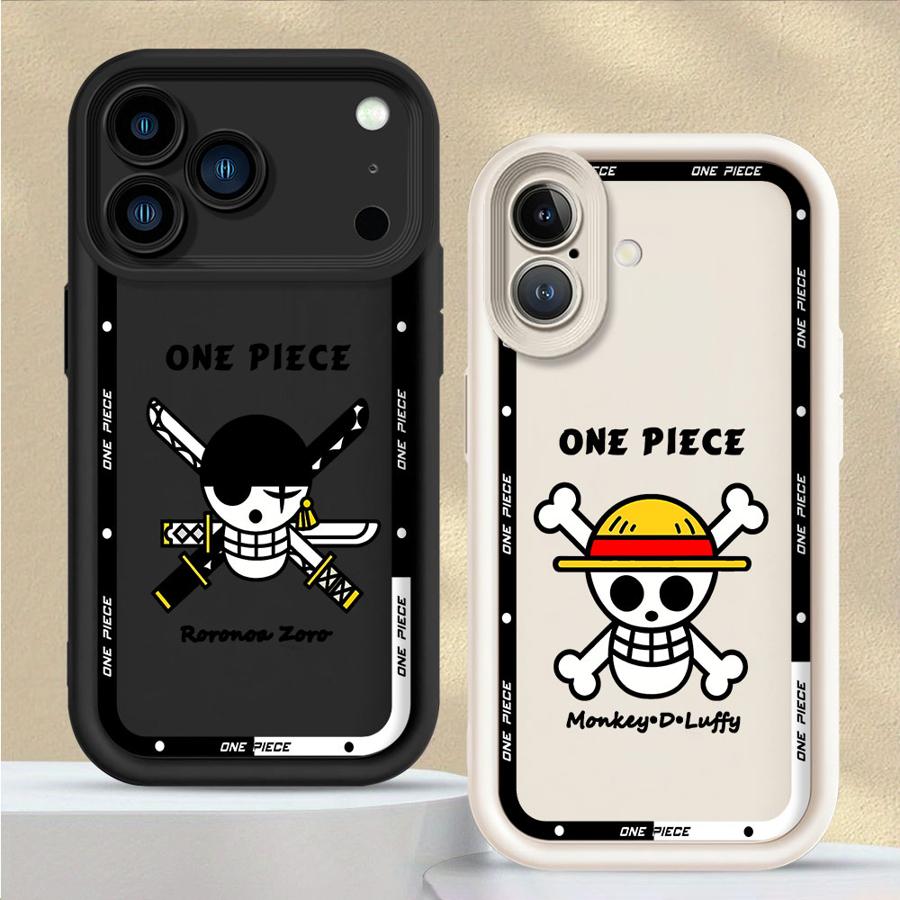 Soft Shell Case for iPhone 17 Air XS Max XR 16e 13 12 11 Pro Max 15 16 14 Plus Anime Ones Pieces