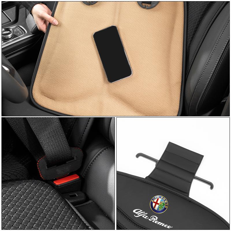 For Alfa Romeo Breathable Car Ice Silk Seat Cover Front Rearseat Cushion Protect For Alfa Romeo Giulia Stelvio Giulietta 156 159