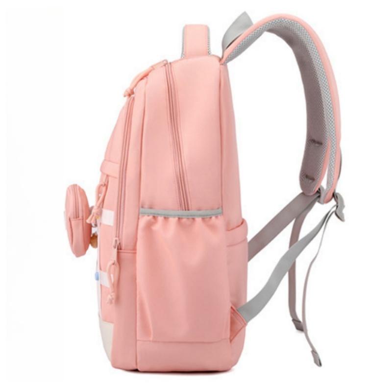 BAIJIAWEI Autumn New Sweet Junior High School Schoolbags for Girls Grades 5 To 6 Large Capacity Burden Reducing Backpack Teenager Multi-layer Book Bag