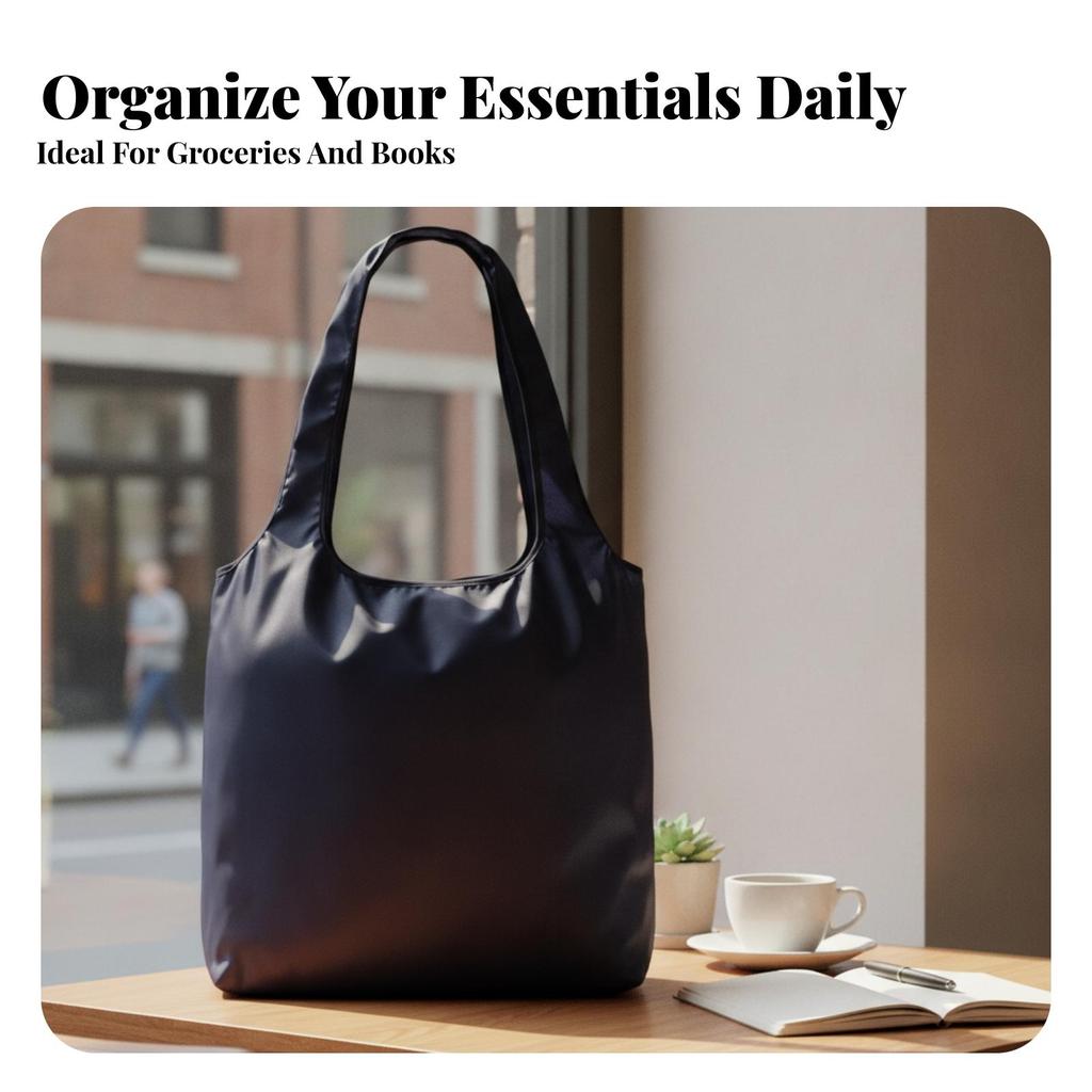 Foldable Tote Bag Waterproof Handbag Water-resistantWater for Commuting, School