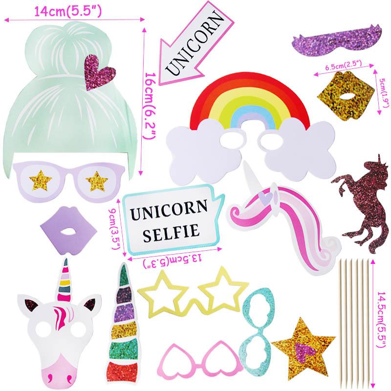 Unicorn Party Paper Popcorn Box Gift Box Candy Cookies Bags 1st Kids Birthday Party Decorations Gift Bags Baby Shower Supplies