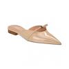 Bow Mini Patent Mule Beige