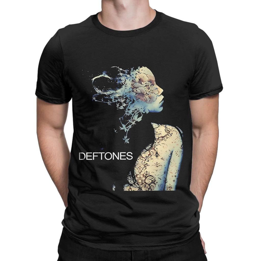 D-Deftones  T Shirts Men's  100% Cotton Vintage T-Shirts Crew Neck  Tee Shirt Short Sleeve Clothing Birthday Gift