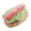 Plush Food Cat Toy Stuffed Dessert Shaped Kitten Toy Realistic Burger Hotdog Sandwich Cake Pet Chew Toy for Indoor Cats