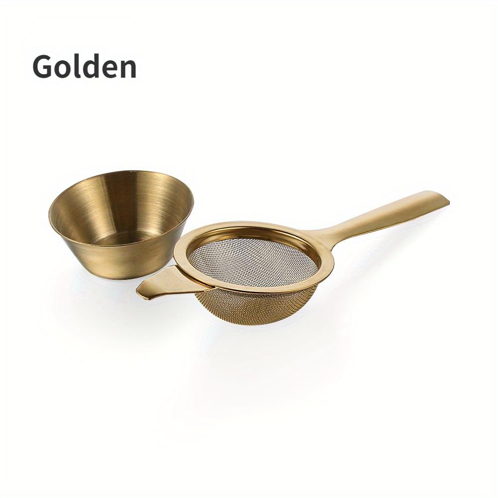 

1 Set Stainless Steel Mesh Tea Infuser Metal Cup Strainer Strainer Loose Leaf Filter with Handle Kitchen Tool Teapot Infuser