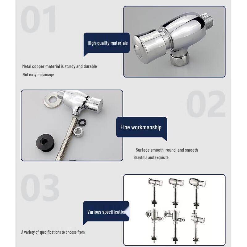 Heisedick Manual Urinal Flush Valve