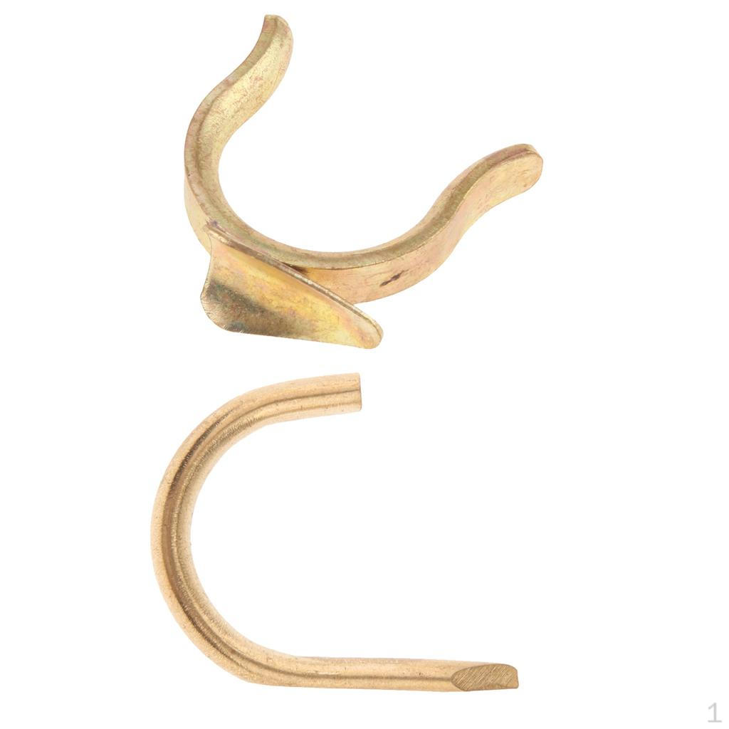 

2 шт. Крючок для пальца трубы Медный материал Высокое качество для выступлений студентов