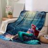 1PC Cartoon Mermaid Blanket, Seasonal Universal Home Decoration Throw, Living Room, Travel, Camping, Car Blankets, Beach, Office Naps,Cute A