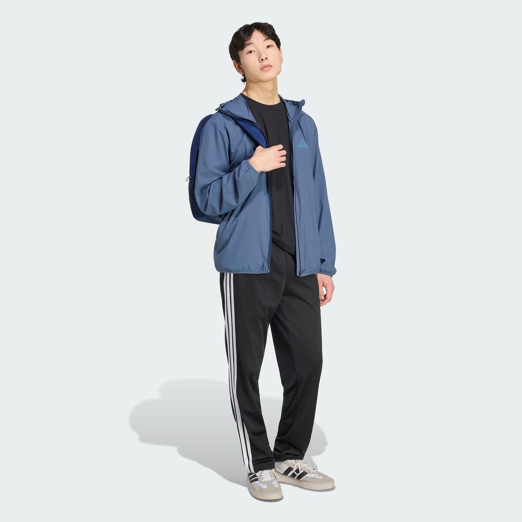 adidas Jackets Men's Soft Ink Blue Hooded Non Detachable Moderate Othe