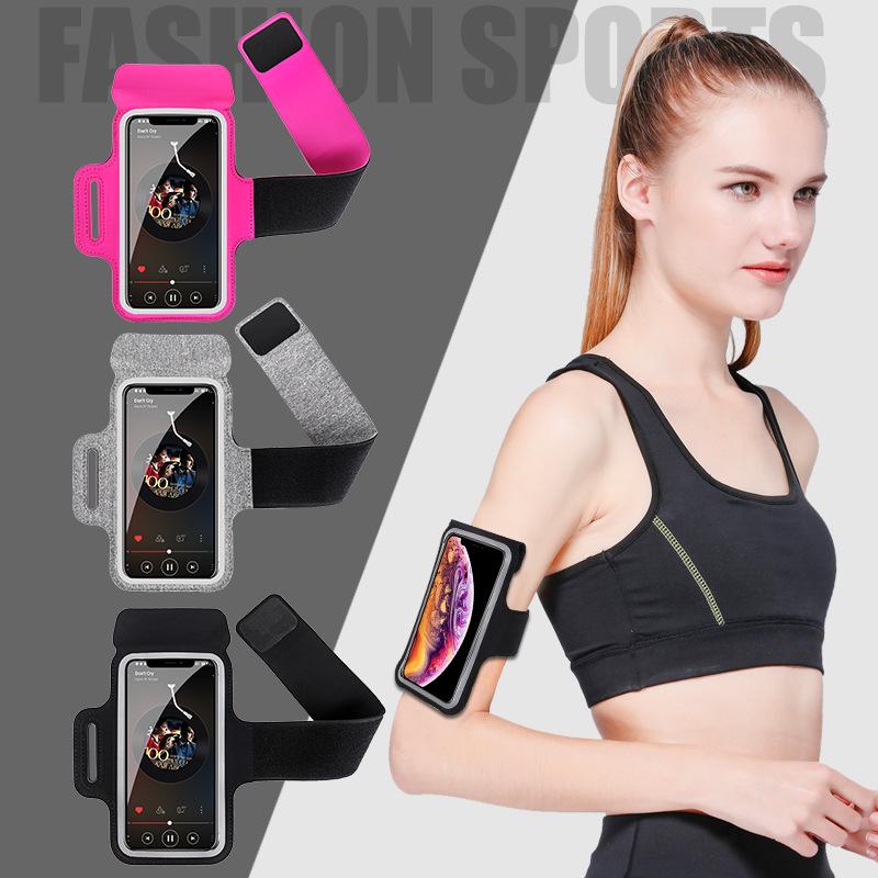 Universal 6.5" Sweatproof Running Armband for Men & Women - Outdoor Sports Fitness Arm Sleeve & Wristband