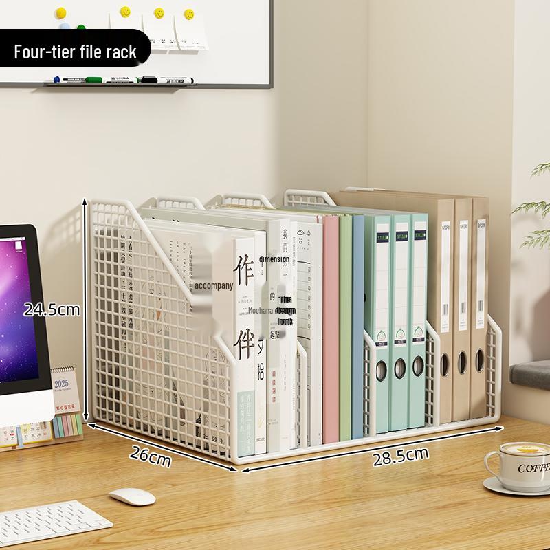Multi-Layer Desktop File Organizer & Storage Rack