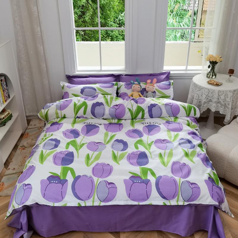 Four-piece Quilt Cover, Sheets, Bedding, Dormitory Three-piece Set
