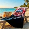 FC Bayern München Personalisierbares Namens-Strandtuch Superweiche Mikrofaser Schnelltrocknendes Gewebe Tragbar für Schwimmen Strand Camping Reisen Strandzubehör Fitnessstudio