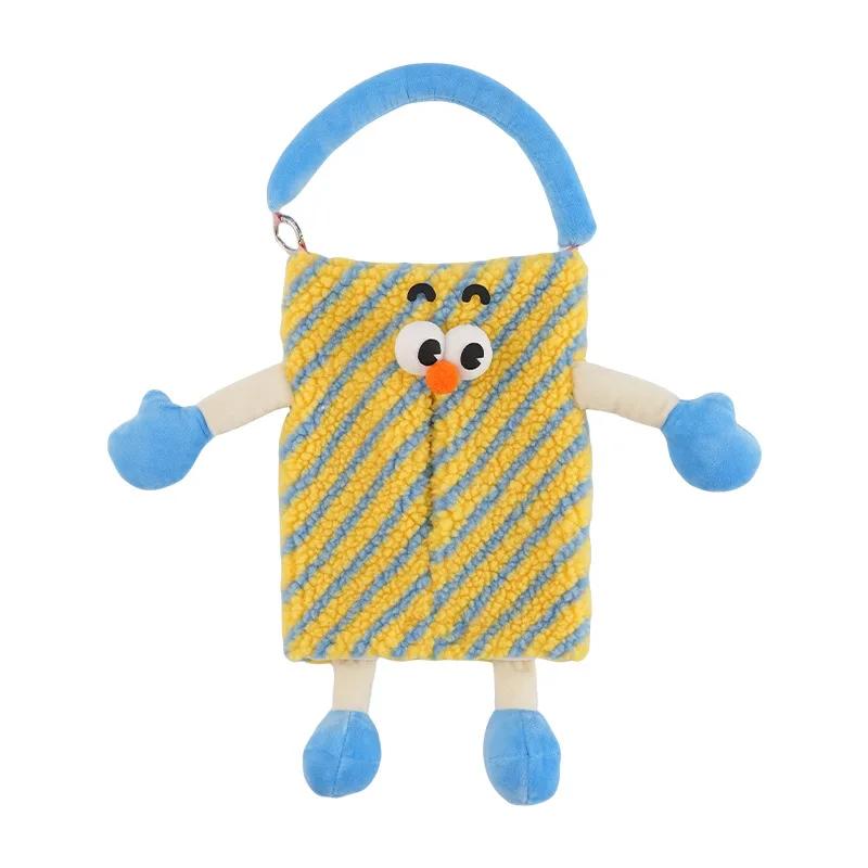Car tissue box hanging cartoon monster Car seat back paper towel hanging bag Car paper box interior decoration supplies
