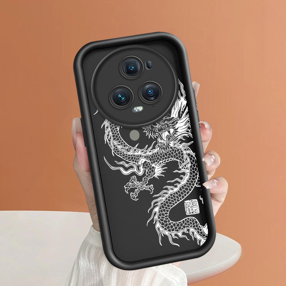 Soft Silicone Square Ladder Printing Pattern Phone Casing Full Cover Camera Shockproof Protection Rubber Case for Huawei Honor