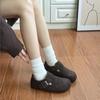 New Retro Flat Cotton Shoes with Fleece for Women in Autumn and Winter