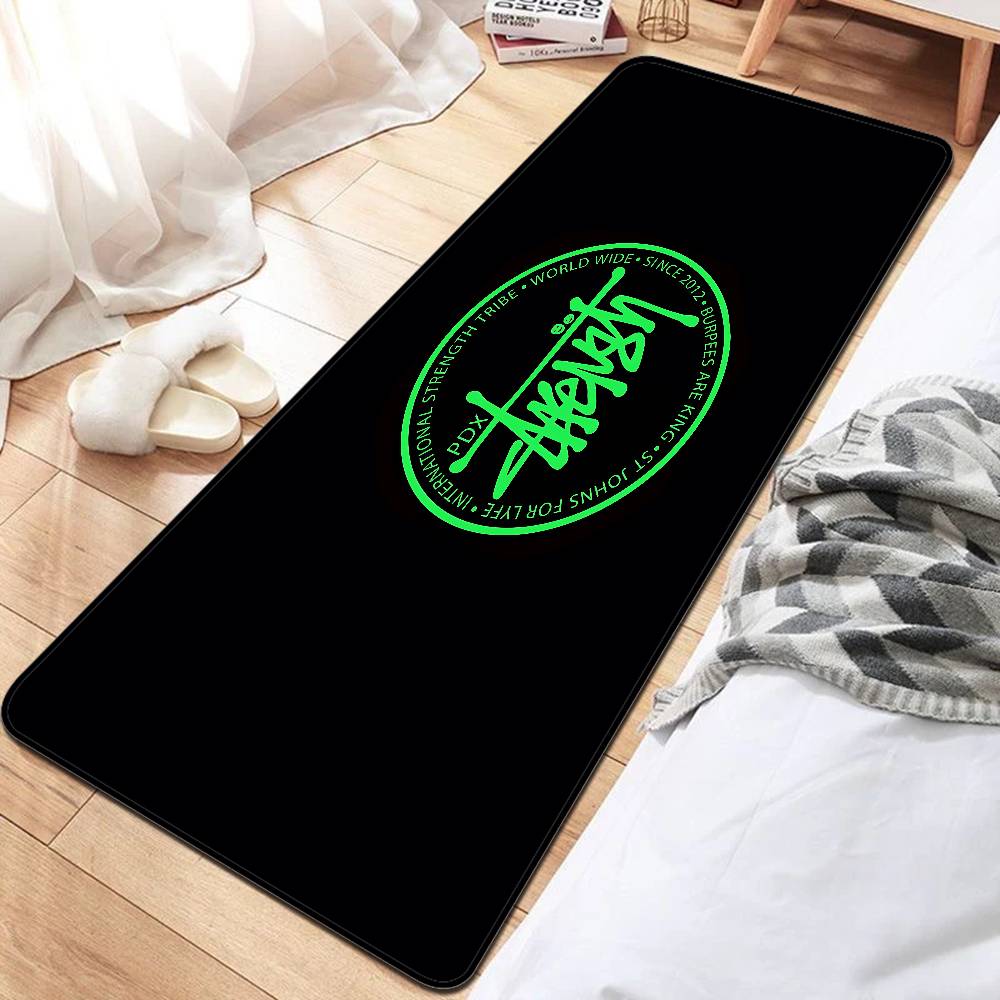 Black And White No Ball Door Mat Washable Non-Slip Living Room Sofa Chairs Area Mat Kitchen Doormat Area Rug