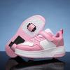 Cross-Border Two-Wheel Roller Shoes: Student Sneakers & Skates for Campus Casual Wear