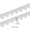 White Handmade Beads Wavy Barcode Clothing Home Window Decoration Accessories Lace Accessories