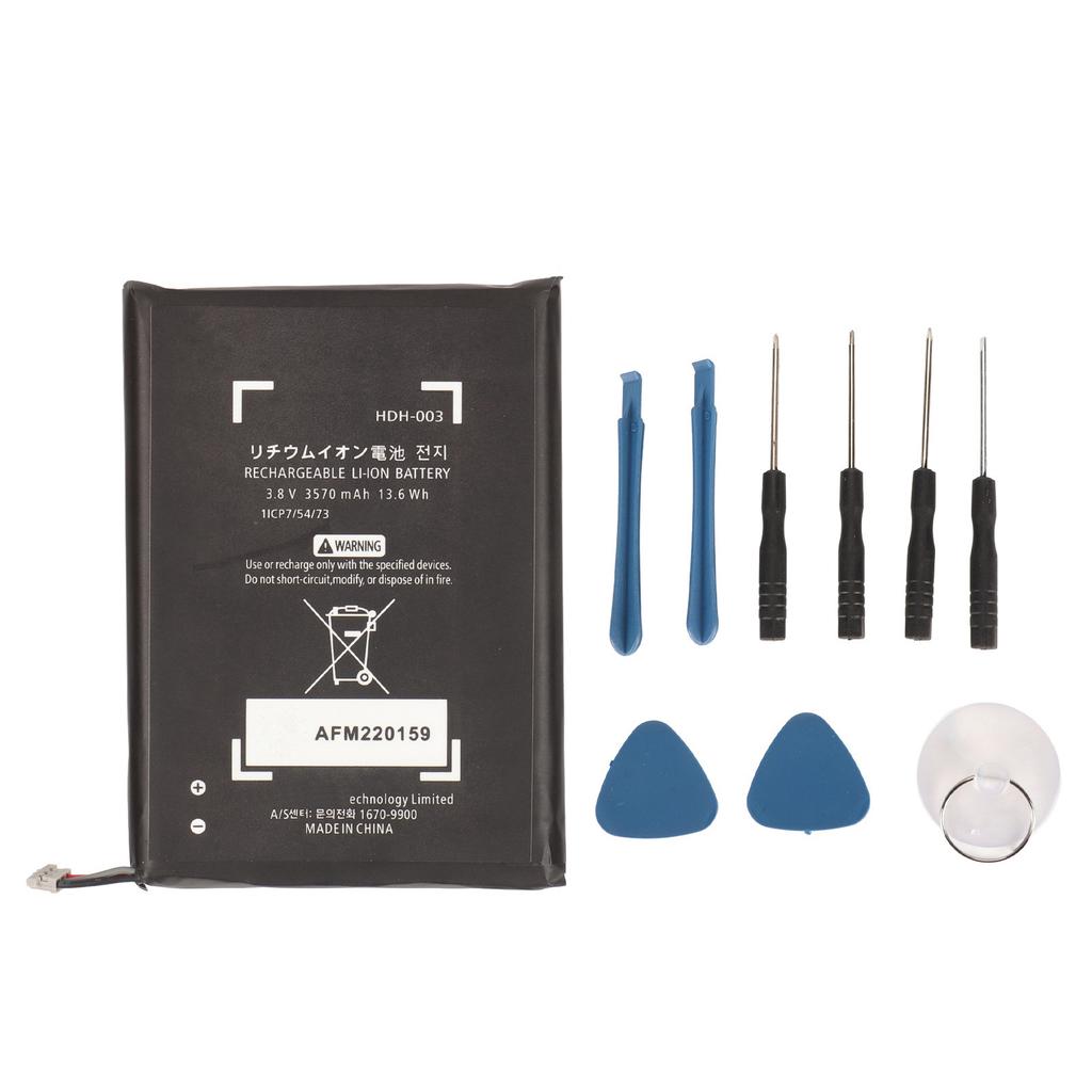 HDH 003 for Switch Lite Battery 13.6Wh 3570mAh Replacement Li Ion Battery Pack with Repair Kit