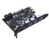 PCI Express Card To 3 PORTS USB 3.0 2 PORTS USB3.1 Type C Internal USB 3.0 20PIN 7 Ports USB HUB Pcie To Tyoe-c Expansion Card