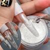 3g Shining Silver Diamond Nail Powder - Ultra Fine Glitter Pigment for Acrylic & Gel Nails, DIY Manicure Decorations for Salon &