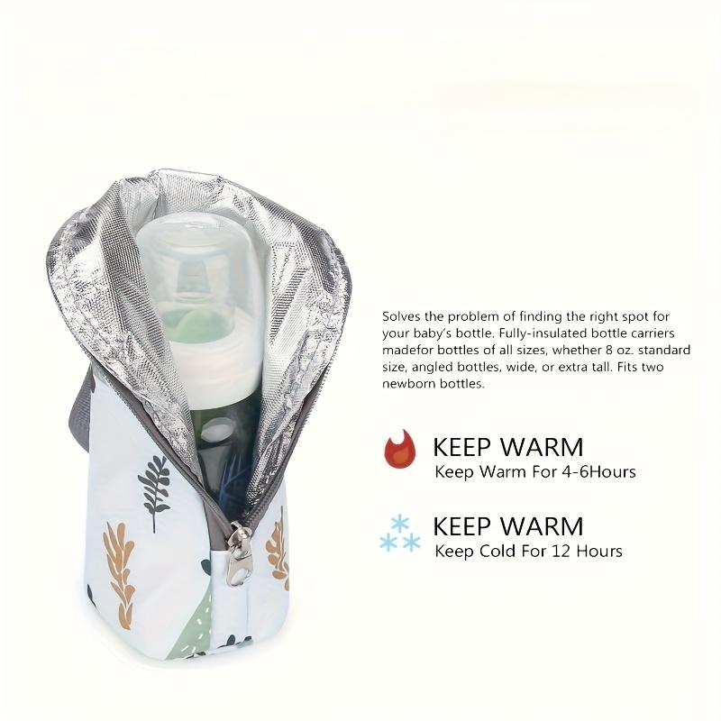 Isolierte Flaschentasche Halten Sie Ihre Flasche warm Reisefreundlich mit Aluminiumisolierung, Niedliches blaues Fischdesign, Flaschenwärmetasche