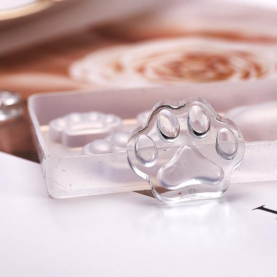 Silicone Mold Cute DIY Handmade Jewelry Making Cat Paw Resin Mould for Mold Store