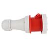 5 Pin Industrial Plug 63A Stable Waterproof Compact Aviation Plug for Breweries Workshops Camping Red
