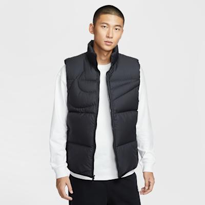 Nike Vests Men s Black Stand Collar Moderate Other M
