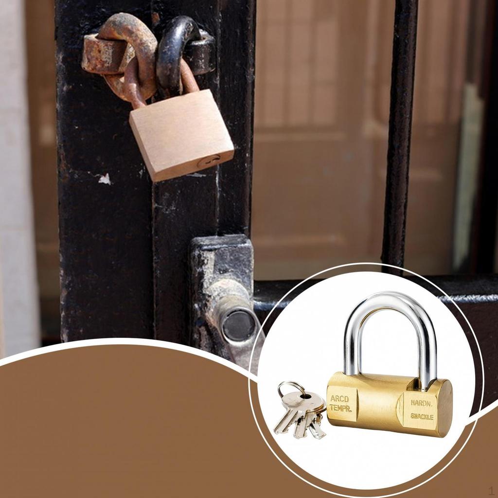 Heavy Duty, Metal Padlock with Key And , Ideal for Storing Small Items In Drawers, Cabinets,