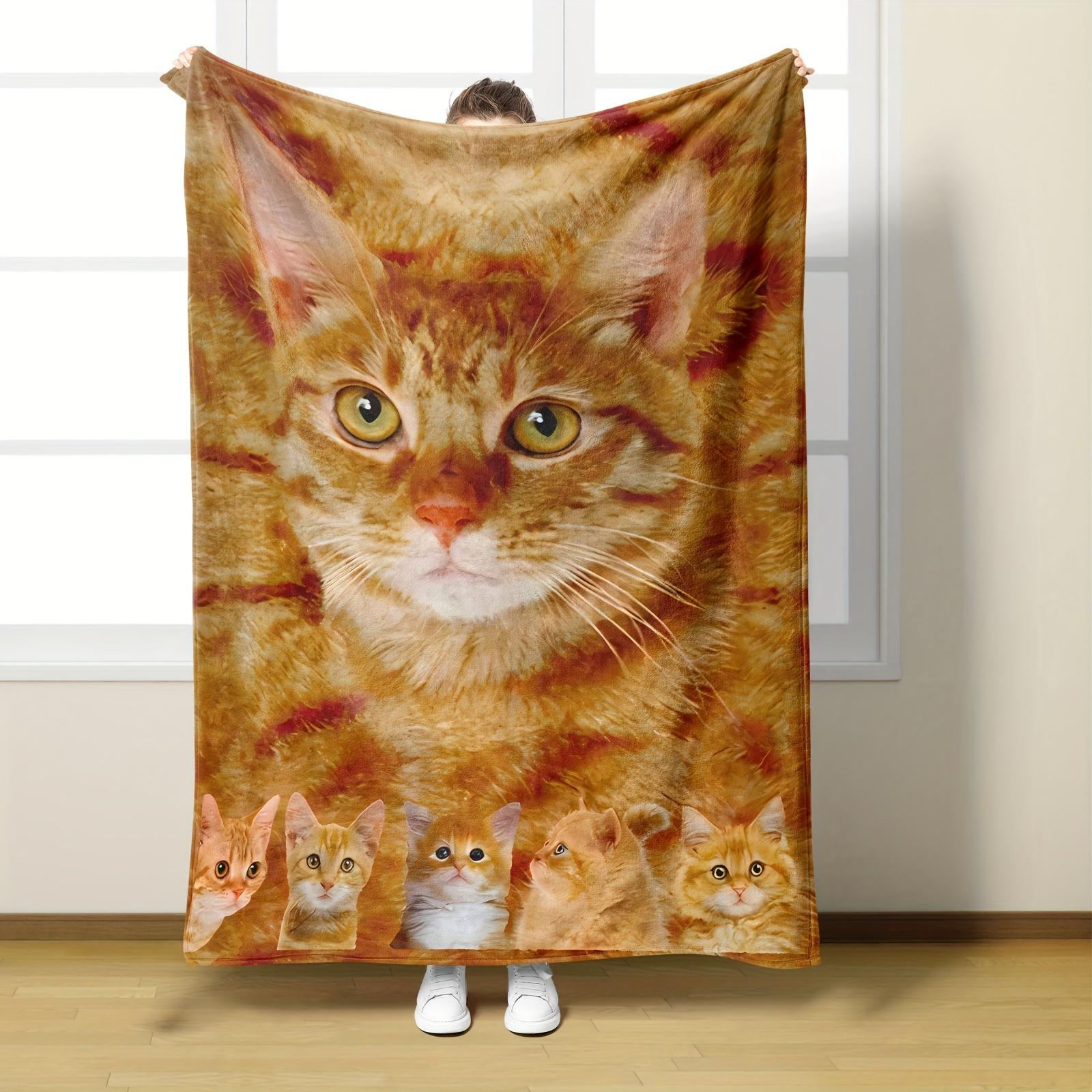 Polyester Multi-purpose Blanket - Digital Print, Blanket for Friends, Cat Blanket, Nap Blanket, Camping Outdoor Gift Blanket 130x150cm51x59in