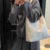 Anti-Splash Water Solid Color Handbag Elegant French Underarm Bag Classic Soft PU Tote Bag Daily