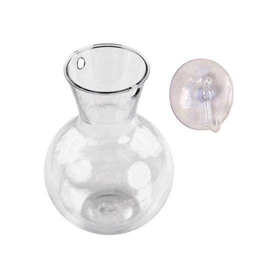 1/2/3/4/6/8Pcs Window Propagation Station Plant Propagation Glass Bulb with Suction Cup Transparent Planter Propagation Planter Terrarium Vase
