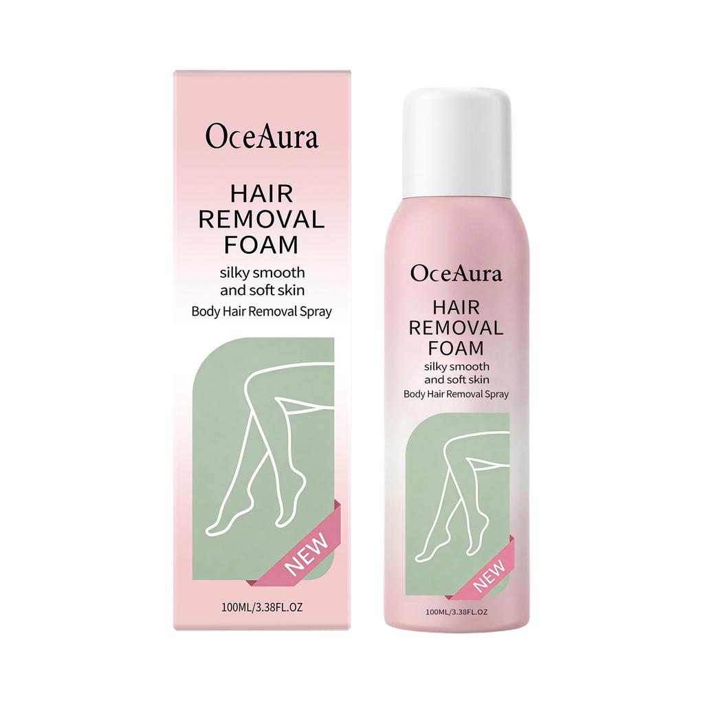OCEAURA Smooth Hair Removal Foam Gentle Cleansing Underarm Body Skin Refreshing Hair Removal 100ml