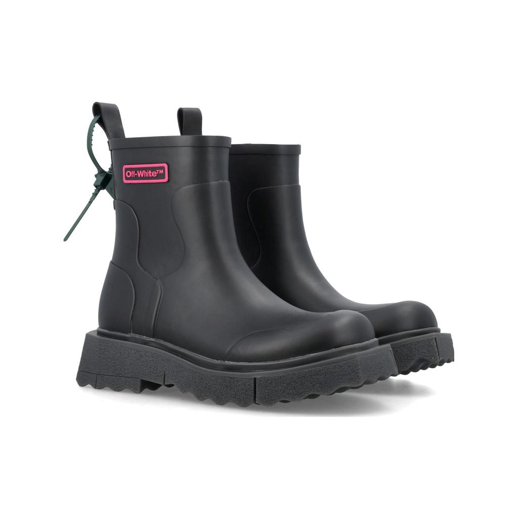 Off-White Rain Boot Black Fuchsia Men Sneakers OMID016F22MAT001-1035