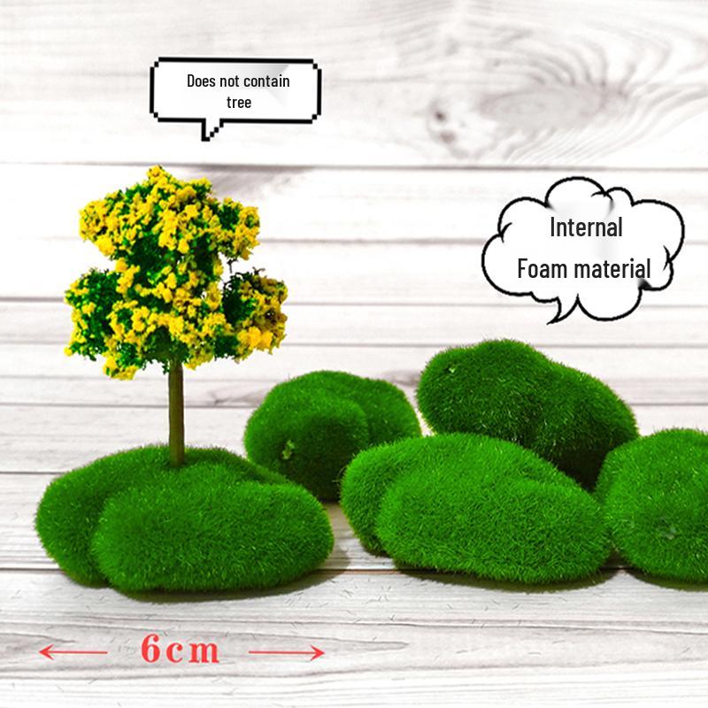 Mini Cherry Blossom Bonsai: Artificial Green Plant Decoration for Micro Landscapes.