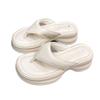 Internet-Berühmtheit weiße erhöhte dicksohlige Flip-Flops Damen Sommerbekleidung 2025 neu super angesagt vielseitig Strand coole Slipper